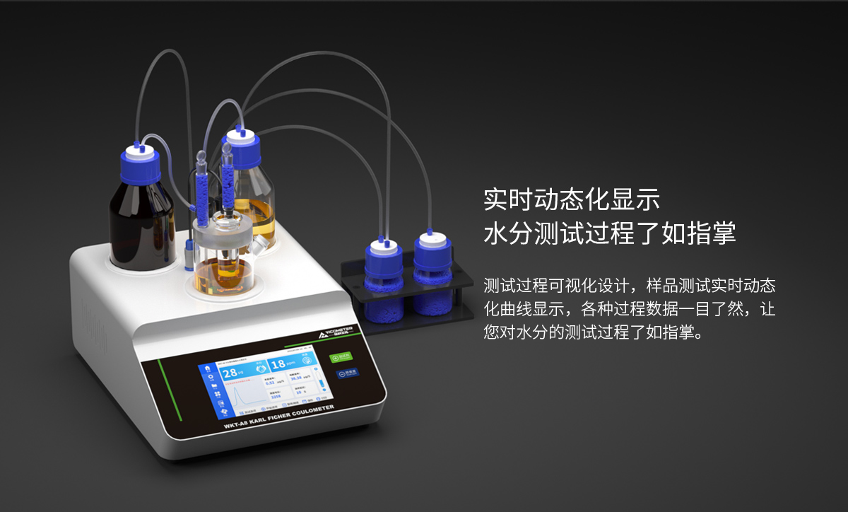 WKT-A8型卡尔费休微量水分测定仪（库伦法）