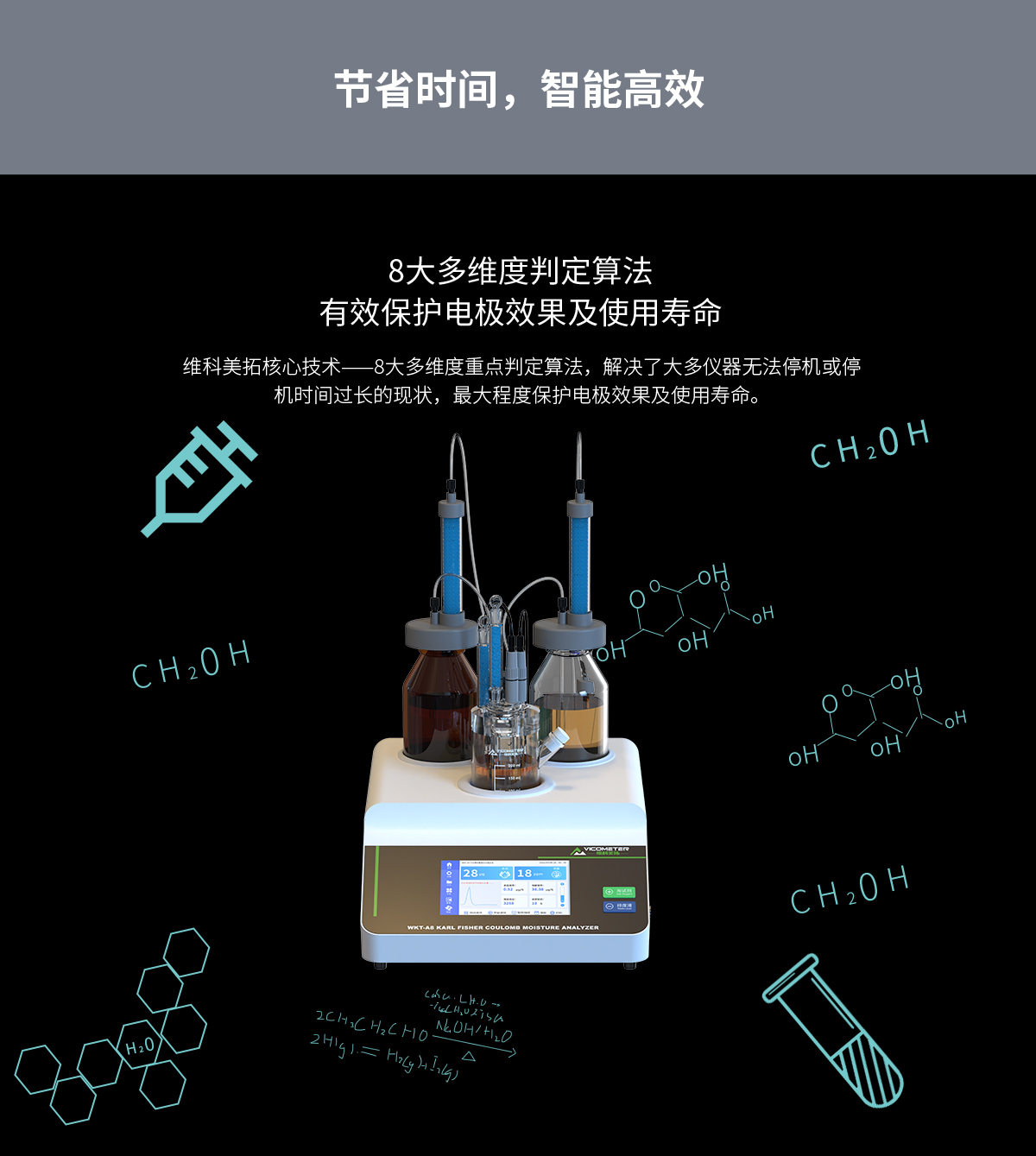 WKT-A8型全自动微量水分测定仪（自动换液）
